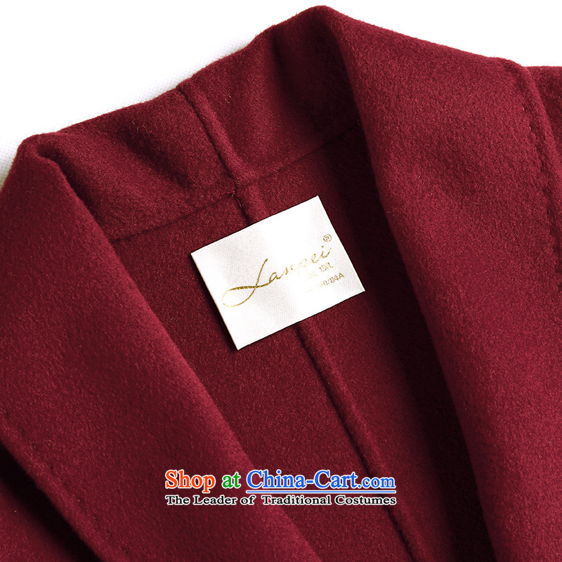 Ho Pui 2015 new manual two-sided wool velvet cloak female suits gross? double-side coats jacket wine red M Ho Pei (lanpei) , , , shopping on the Internet