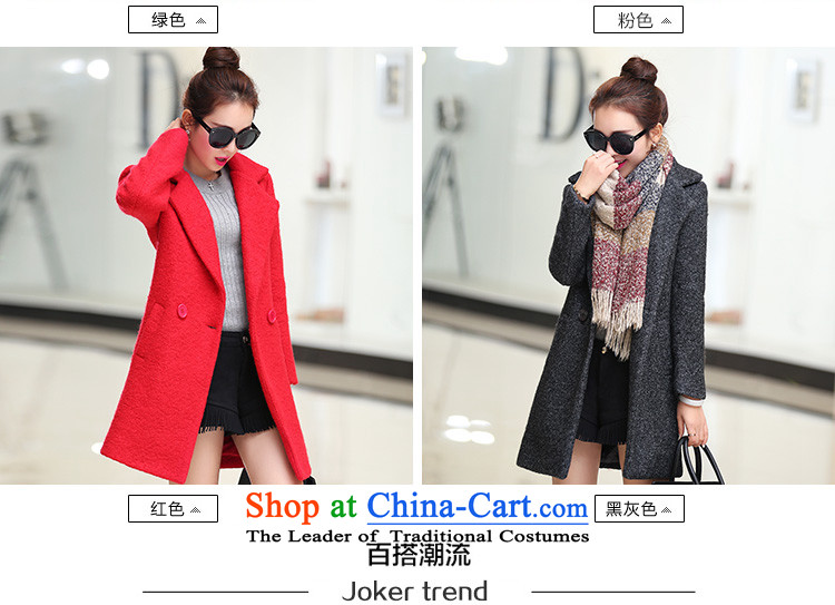 Pull the fuser coats of autumn and winter 2015 female Korean female thickened gross? jacket in long pure color coats female green gross? L picture, prices, brand platters! The elections are supplied in the national character of distribution, so action, buy now enjoy more preferential! As soon as possible.