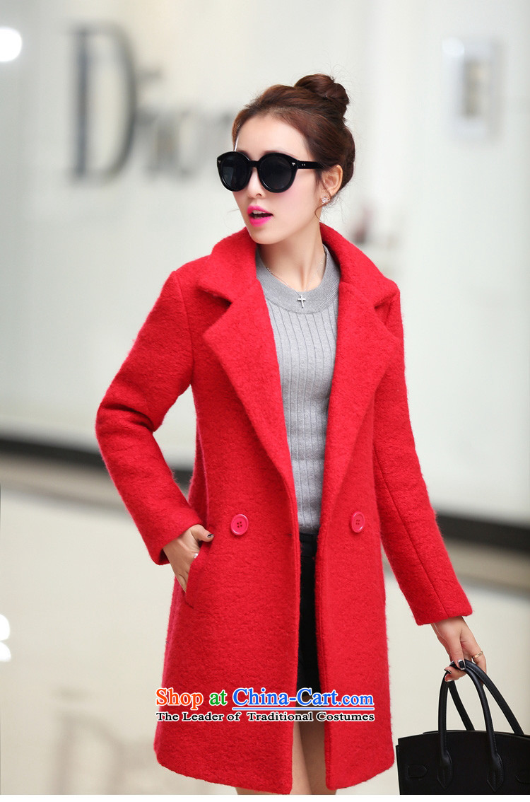 Pull the fuser coats of autumn and winter 2015 female Korean female thickened gross? jacket in long pure color coats female green gross? L picture, prices, brand platters! The elections are supplied in the national character of distribution, so action, buy now enjoy more preferential! As soon as possible.