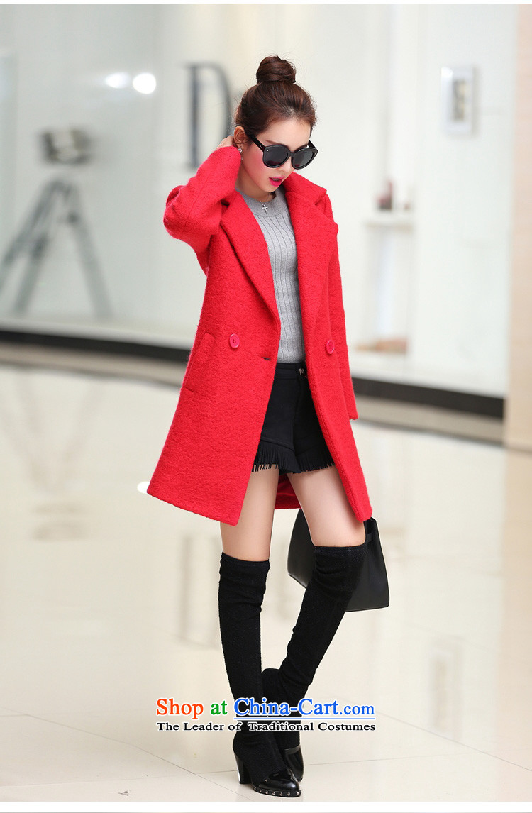 Pull the fuser coats of autumn and winter 2015 female Korean female thickened gross? jacket in long pure color coats female green gross? L picture, prices, brand platters! The elections are supplied in the national character of distribution, so action, buy now enjoy more preferential! As soon as possible.