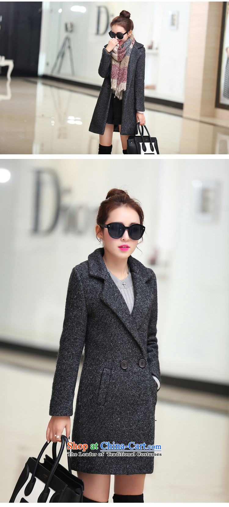 Pull the fuser coats of autumn and winter 2015 female Korean female thickened gross? jacket in long pure color coats female green gross? L picture, prices, brand platters! The elections are supplied in the national character of distribution, so action, buy now enjoy more preferential! As soon as possible.