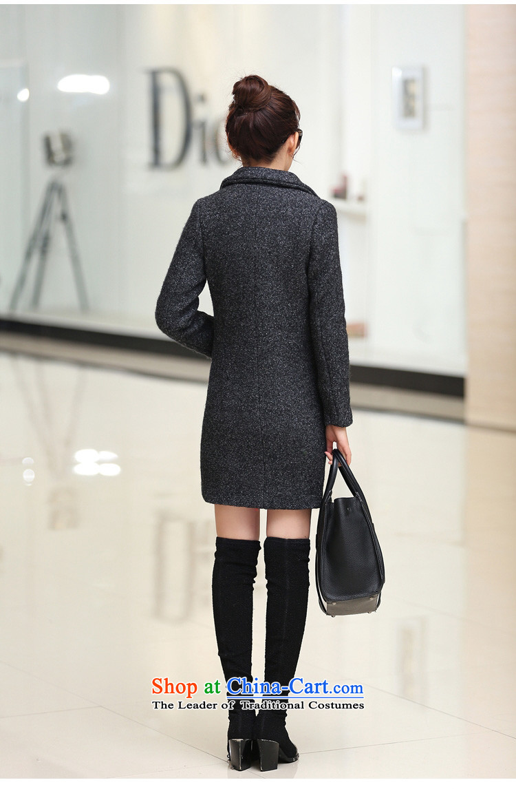 Pull the fuser coats of autumn and winter 2015 female Korean female thickened gross? jacket in long pure color coats female green gross? L picture, prices, brand platters! The elections are supplied in the national character of distribution, so action, buy now enjoy more preferential! As soon as possible.