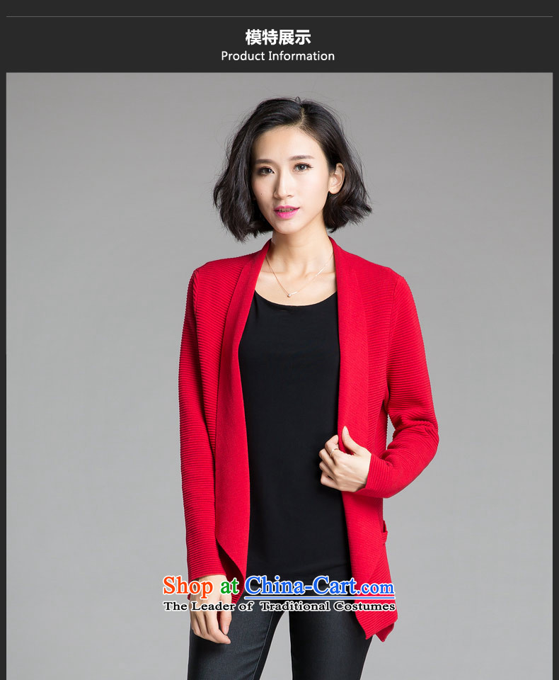 The Eternal Soo-To increase the number of ladies' knitted Cardigan Coat 2015 Fall/Winter Collections of new products on the Korean version of SISTER mm temperament, Hin thin, thick sweater red jacket 4XL Photo, prices, brand platters! The elections are supplied in the national character of distribution, so action, buy now enjoy more preferential! As soon as possible.