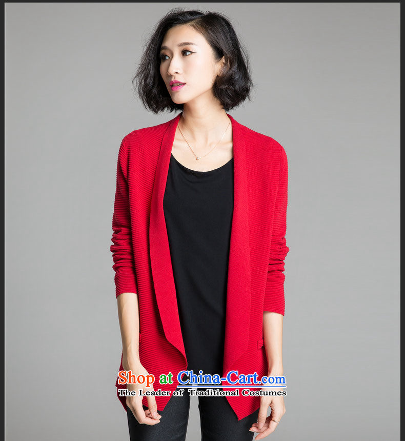 The Eternal Soo-To increase the number of ladies' knitted Cardigan Coat 2015 Fall/Winter Collections of new products on the Korean version of SISTER mm temperament, Hin thin, thick sweater red jacket 4XL Photo, prices, brand platters! The elections are supplied in the national character of distribution, so action, buy now enjoy more preferential! As soon as possible.