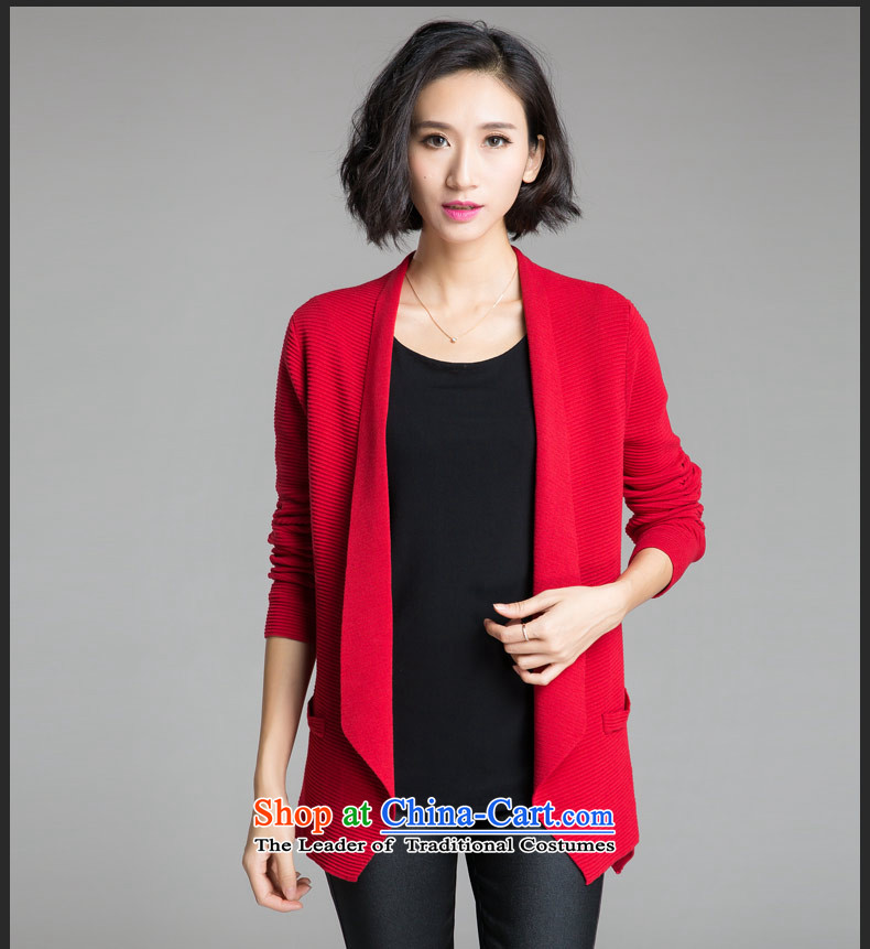 The Eternal Soo-To increase the number of ladies' knitted Cardigan Coat 2015 Fall/Winter Collections of new products on the Korean version of SISTER mm temperament, Hin thin, thick sweater red jacket 4XL Photo, prices, brand platters! The elections are supplied in the national character of distribution, so action, buy now enjoy more preferential! As soon as possible.
