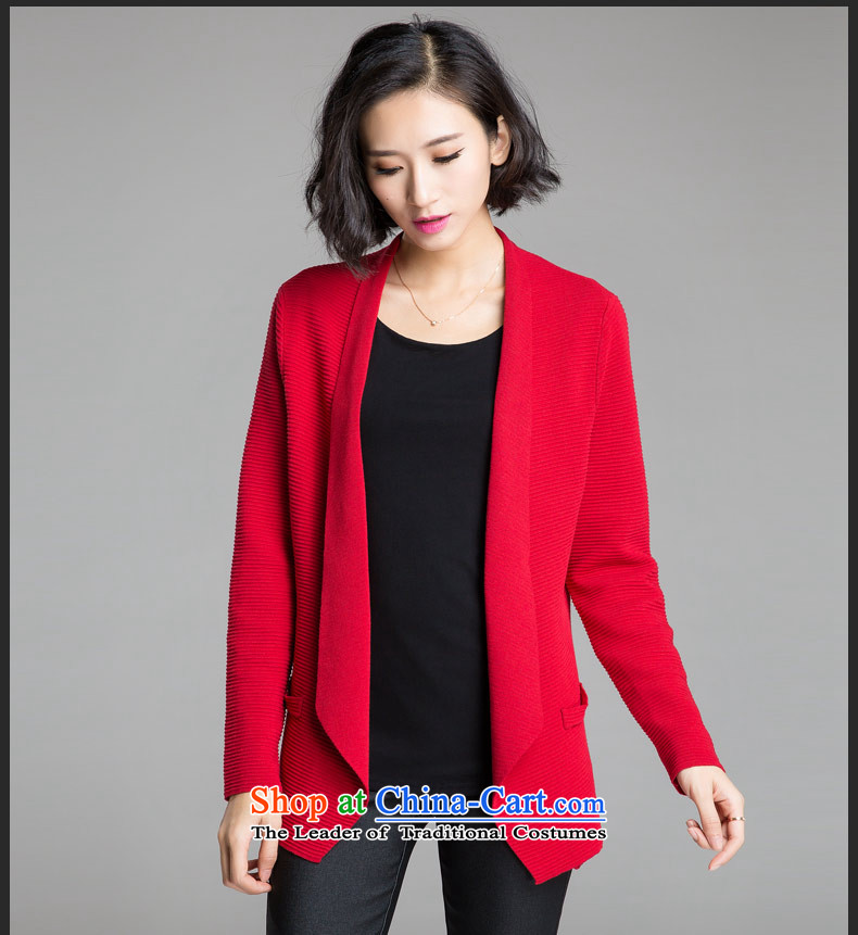 The Eternal Soo-To increase the number of ladies' knitted Cardigan Coat 2015 Fall/Winter Collections of new products on the Korean version of SISTER mm temperament, Hin thin, thick sweater red jacket 4XL Photo, prices, brand platters! The elections are supplied in the national character of distribution, so action, buy now enjoy more preferential! As soon as possible.