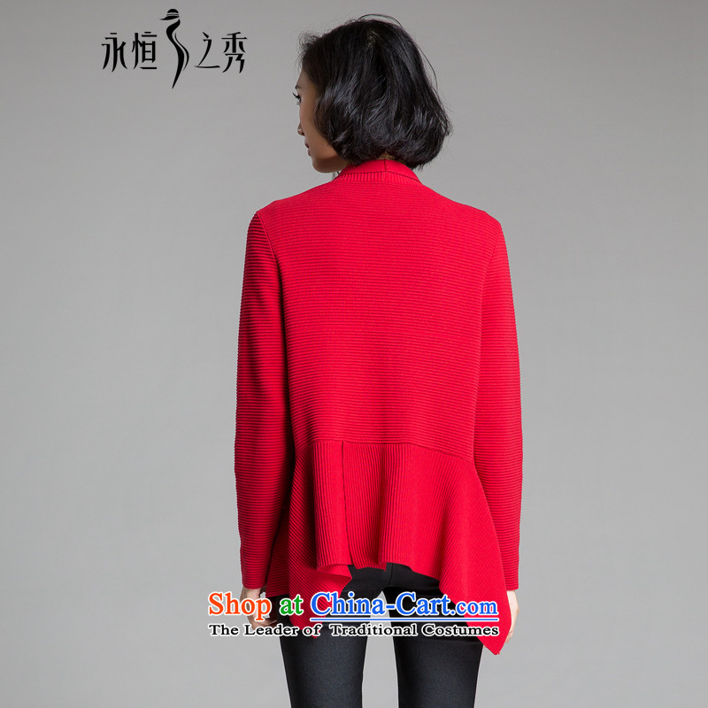 The Eternal Soo-To increase the number of ladies' knitted Cardigan Coat 2015 Fall/Winter Collections of new products on the Korean version of SISTER mm temperament, Hin thin, thick sweater jacket red 4XL, eternal Soo , , , shopping on the Internet