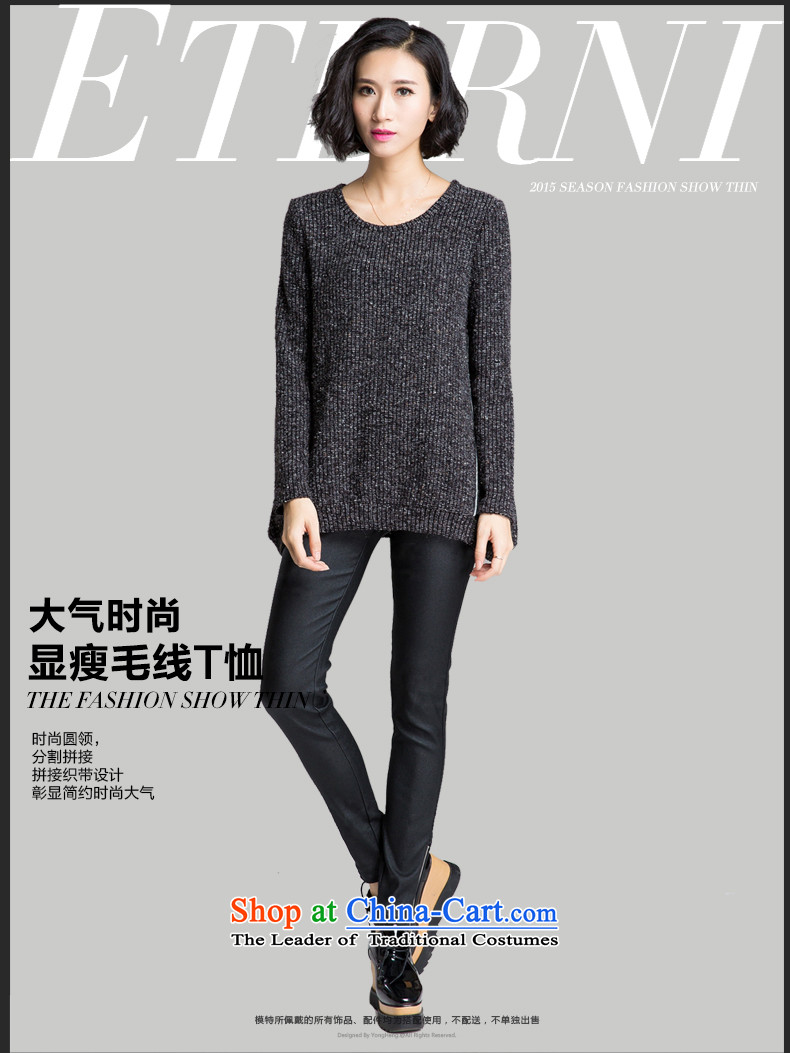 The Eternal Soo-to increase women's code t-shirts, forming the Netherlands 2015 winter new mm thick sister knitwear Korean autumn replacing thick, Hin thin, woolen pullover 2XL Photo Black, prices, brand platters! The elections are supplied in the national character of distribution, so action, buy now enjoy more preferential! As soon as possible.