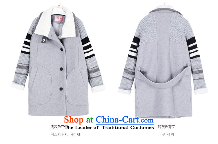 Korea has the Korean version of the Dag Hammarskjöld yi 2015 winter clothing new women stitching loose hair?2 light gray jacket JW4434 S picture, prices, brand platters! The elections are supplied in the national character of distribution, so action, buy now enjoy more preferential! As soon as possible.