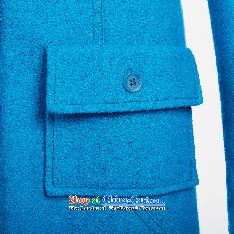 Bosnia and the brother-in-law's new products in the autumn and winter long jacket, wool coat 490061 Blue M(3?), and Brother (code GIRDEAR shopping on the Internet has been pressed.)