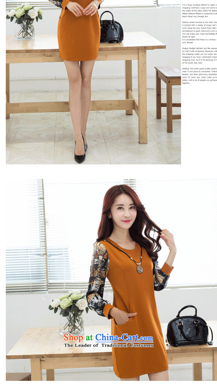 The autumn and winter load wafer new product version of large Korean women's code plus lint-free long-sleeved thick chiffon dress in forming long skirt wine red XXXL picture, prices, brand platters! The elections are supplied in the national character of distribution, so action, buy now enjoy more preferential! As soon as possible.
