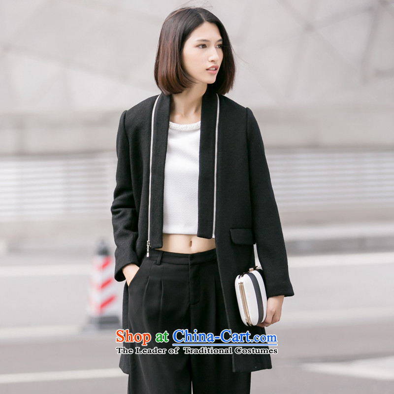 The new Japanese-style with wool Zip Jacket Black M Gross?