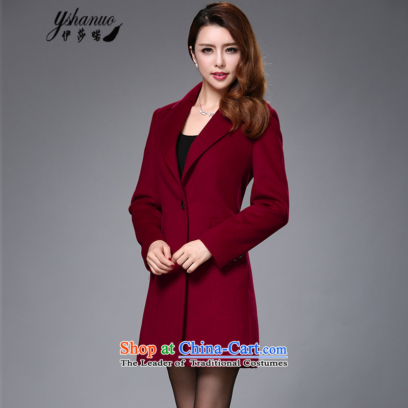 Isabel La Carconte 2015 autumn and winter coats girl won the new version is a stylish long wool coat female jacket gross? YS1002 BOURDEAUX XXL, Isabelle well (YSHANUO) , , , shopping on the Internet