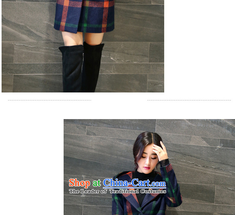 Kyung-jacket in gross? long cotton waffle 2015 winter folder girl who checked gross is decorated in Korean large stylish wool a wool coat female red checkered L/165 picture, prices, brand platters! The elections are supplied in the national character of distribution, so action, buy now enjoy more preferential! As soon as possible.