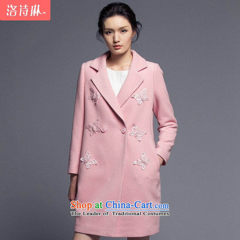 The poem Lin 2015 LUXLEAD autumn and winter new product connection for double-H type in long coats of lint? female XXL, crystal powder of poetry-rim (LUXLEAD) , , , shopping on the Internet