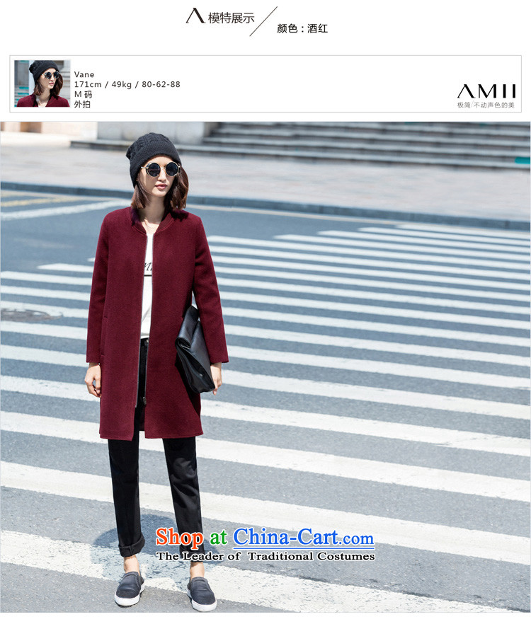 Amii[ minimalist ]2015 autumn and winter new baseball for small zip of the forklift truck for larger gross jacket 11581439? black L picture, prices, brand platters! The elections are supplied in the national character of distribution, so action, buy now enjoy more preferential! As soon as possible.