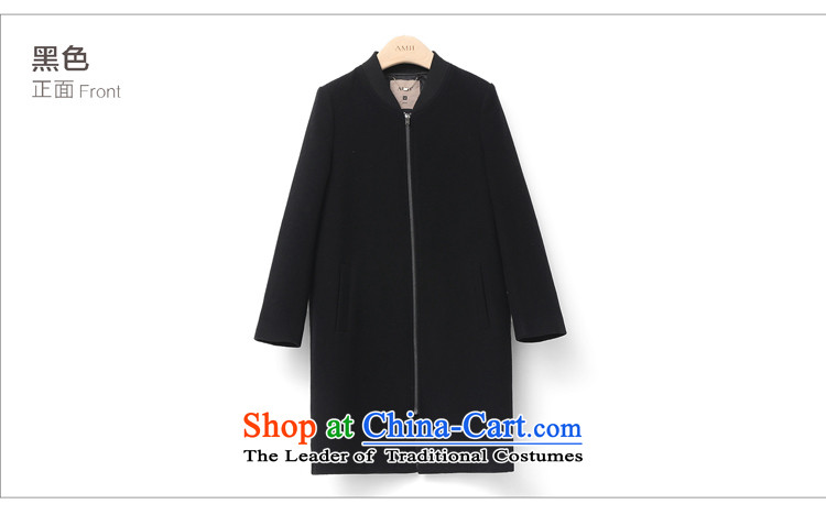 Amii[ minimalist ]2015 autumn and winter new baseball for small zip of the forklift truck for larger gross jacket 11581439? black L picture, prices, brand platters! The elections are supplied in the national character of distribution, so action, buy now enjoy more preferential! As soon as possible.