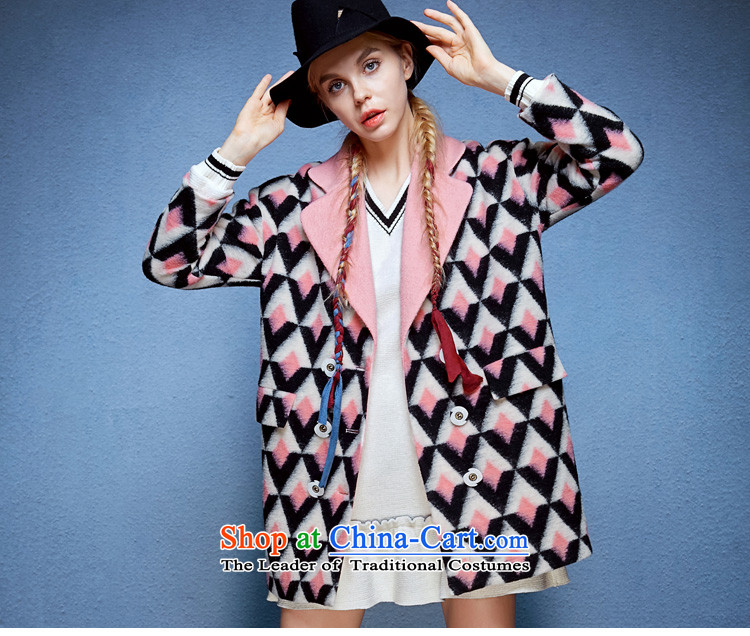 The pockets of witch Colon 2015 new winter clothing Stylish retro plane collision color diamond stamp coats female 1532342 gross? rouge toner M picture, prices, brand platters! The elections are supplied in the national character of distribution, so action, buy now enjoy more preferential! As soon as possible.
