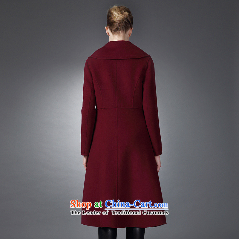 The elections of the same health maxchic stars Marguerite Hsichih 2015 autumn and winter reverse collar double row is long wool double-side Sau San? 18992 coats bourdeaux M PRINCESS (maxchic Hsichih) , , , shopping on the Internet