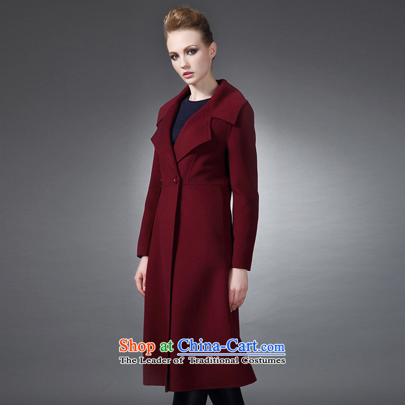 The elections of the same health maxchic stars Marguerite Hsichih 2015 autumn and winter reverse collar double row is long wool double-side Sau San? 18992 coats bourdeaux M PRINCESS (maxchic Hsichih) , , , shopping on the Internet