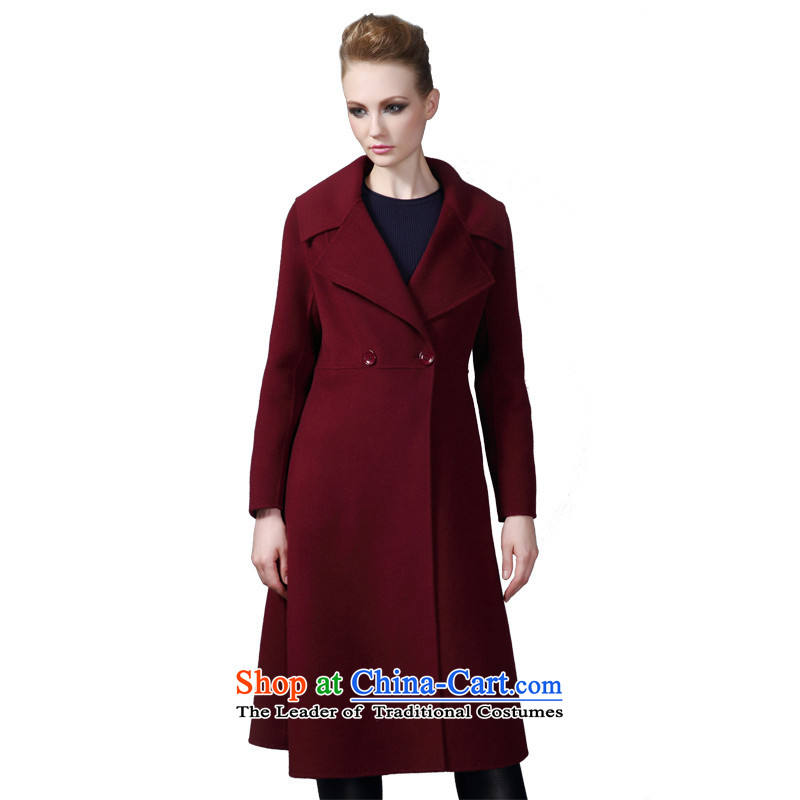 The elections of the same health maxchic stars Marguerite Hsichih 2015 autumn and winter reverse collar double row is long wool double-side Sau San? 18992 coats bourdeaux M PRINCESS (maxchic Hsichih) , , , shopping on the Internet