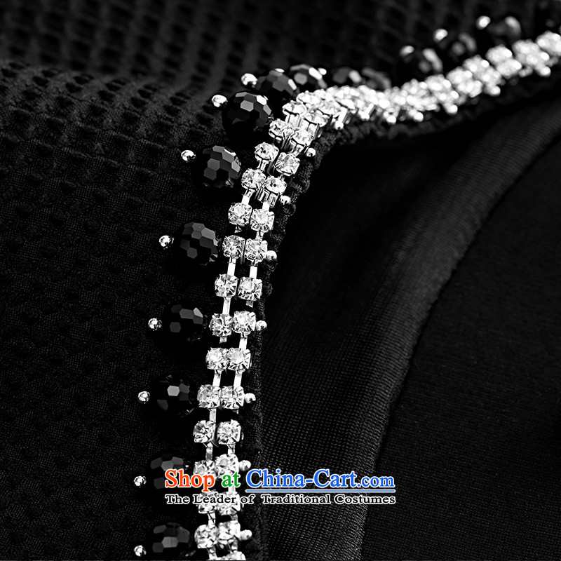 The former Yugoslavia Mak Yugoslavia Migdal Code women 2015 winter clothing new stylish half nails thick mm beads dresses 953106333  3XL, Blue Small Mak , , , shopping on the Internet