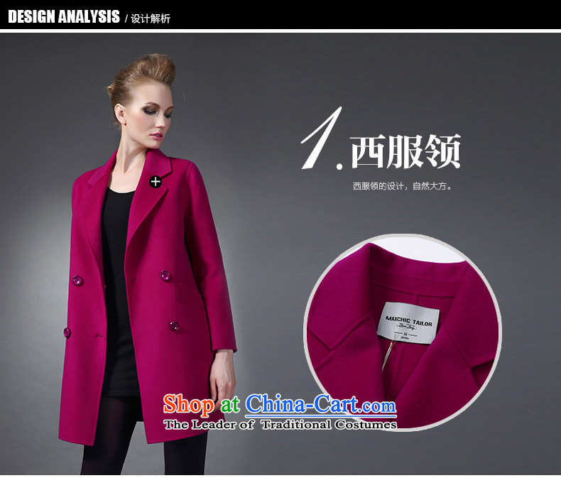 Marguerite Hsichih maxchic 2015 Ms. autumn and winter clothing for double-oblique-bag simple loose double-side wool coat? 19002 purple M picture, prices, brand platters! The elections are supplied in the national character of distribution, so action, buy now enjoy more preferential! As soon as possible.