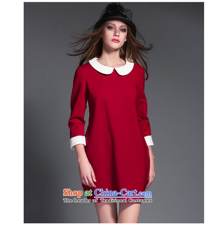 Yun-ying sa 2015 autumn, the major new codes in the women's long long-sleeved dolls, forming the basis for the Liberal Women's larger dresses D9544 female red XXXL picture, prices, brand platters! The elections are supplied in the national character of distribution, so action, buy now enjoy more preferential! As soon as possible.