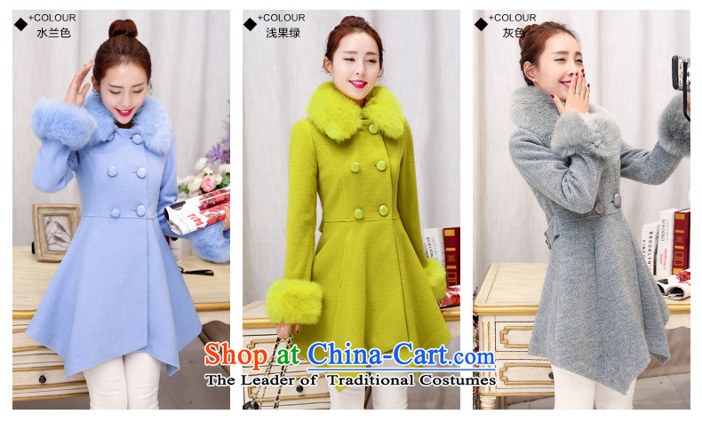Kai Rikke gross coats female new winter? for women in the Korean version of the jacket of Sau San a wool coat C103 light green fruit M pictures, prices, brand platters! The elections are supplied in the national character of distribution, so action, buy now enjoy more preferential! As soon as possible.