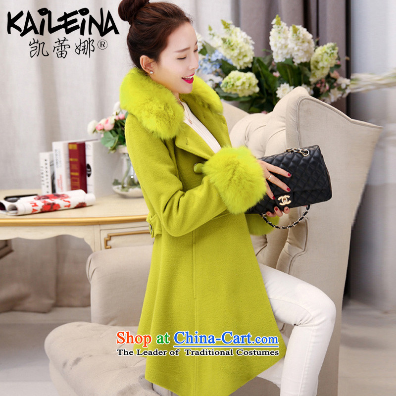 Kai Rikke gross coats female new winter? for women in the Korean version of the jacket of Sau San a wool coat C103 light green fruit M RIKKE (KAILEINA Kai) , , , shopping on the Internet