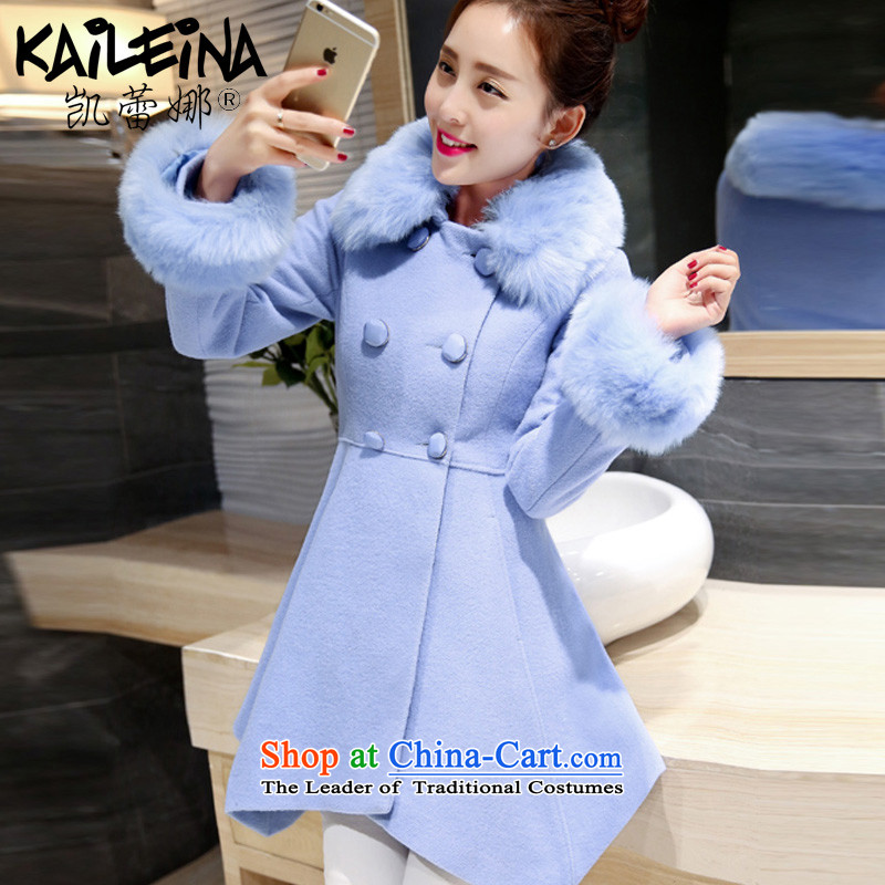 Kai Rikke gross coats female new winter? for women in the Korean version of the jacket of Sau San a wool coat C103 light green fruit M RIKKE (KAILEINA Kai) , , , shopping on the Internet
