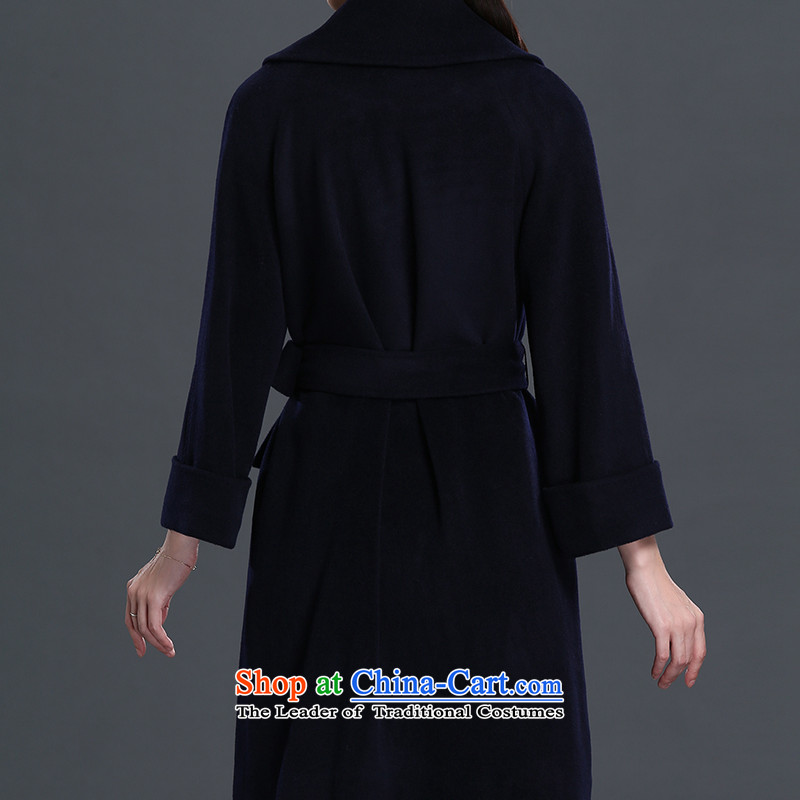 Mrs and woolen coat female lint-free female? jacket coat gross female new 2015 Fall/Winter Collections in long 151510 Navy Secretary Regina IP (SURIL XXL,) , , , shopping on the Internet