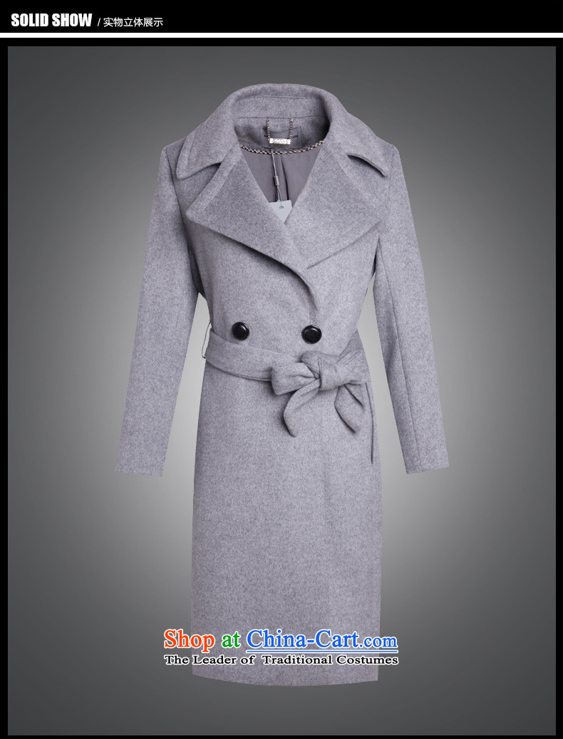 Marguerite Hsichih maxchic 2015 autumn and winter western trendy lapel Ming-bag is simple and stylish. The cloth belt wool coat of Sau San? 20062 purple M picture, prices, brand platters! The elections are supplied in the national character of distribution, so action, buy now enjoy more preferential! As soon as possible.