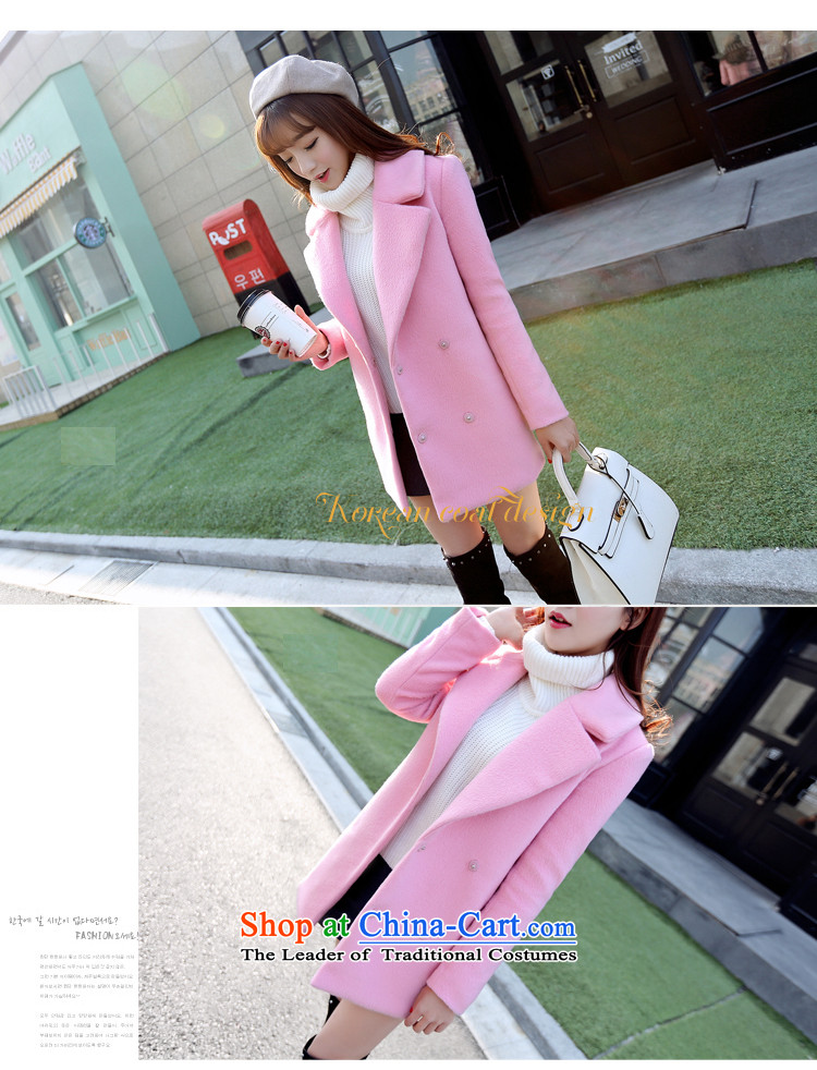 The United States and Li 2015 autumn and winter new Korean version of a gross jacket coat women 9129? pink S picture, prices, brand platters! The elections are supplied in the national character of distribution, so action, buy now enjoy more preferential! As soon as possible.
