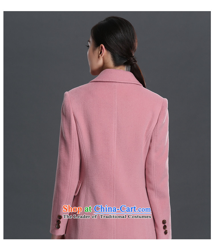 Mrs and woolen coat female non-cashmere overcoat female 2015 new winter clothing in long hair? jacket 151697 Gray Pink M picture, prices, brand platters! The elections are supplied in the national character of distribution, so action, buy now enjoy more preferential! As soon as possible.