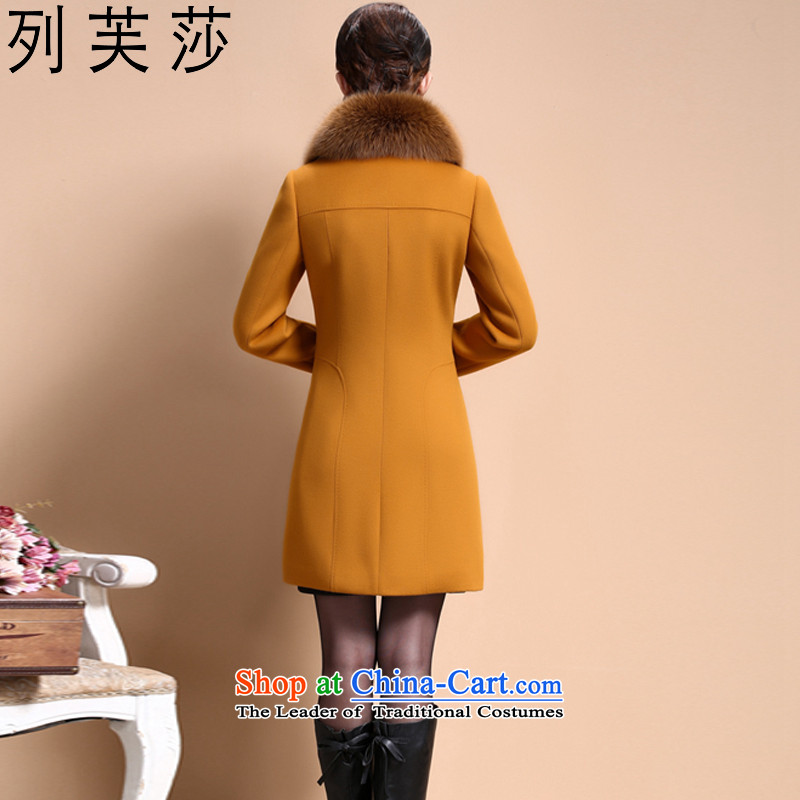 The list be Windsor Korean autumn and winter new wool coat jacket women gross? larger women in thick long long-sleeved nagymaros for Sau San? coats female 8008 XL, turmeric yellow column to Windsor shopping on the Internet has been pressed.