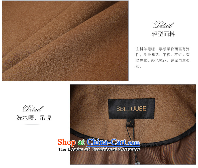 Blue wardrobe 2015 BBLLUUEE autumn and winter new large roll collar double-side waist long woolen coat girl and XL pictures, coffee prices, brand platters! The elections are supplied in the national character of distribution, so action, buy now enjoy more preferential! As soon as possible.