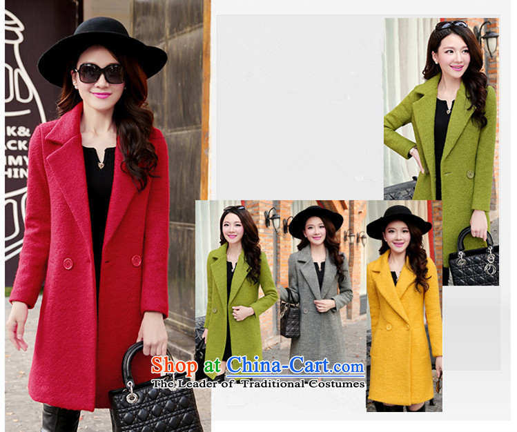 Morcar Connie snow? 2015 winter coats female new women's Korea version in the video thin long Sau San, temperament a wool coat green M picture, prices, brand platters! The elections are supplied in the national character of distribution, so action, buy now enjoy more preferential! As soon as possible.