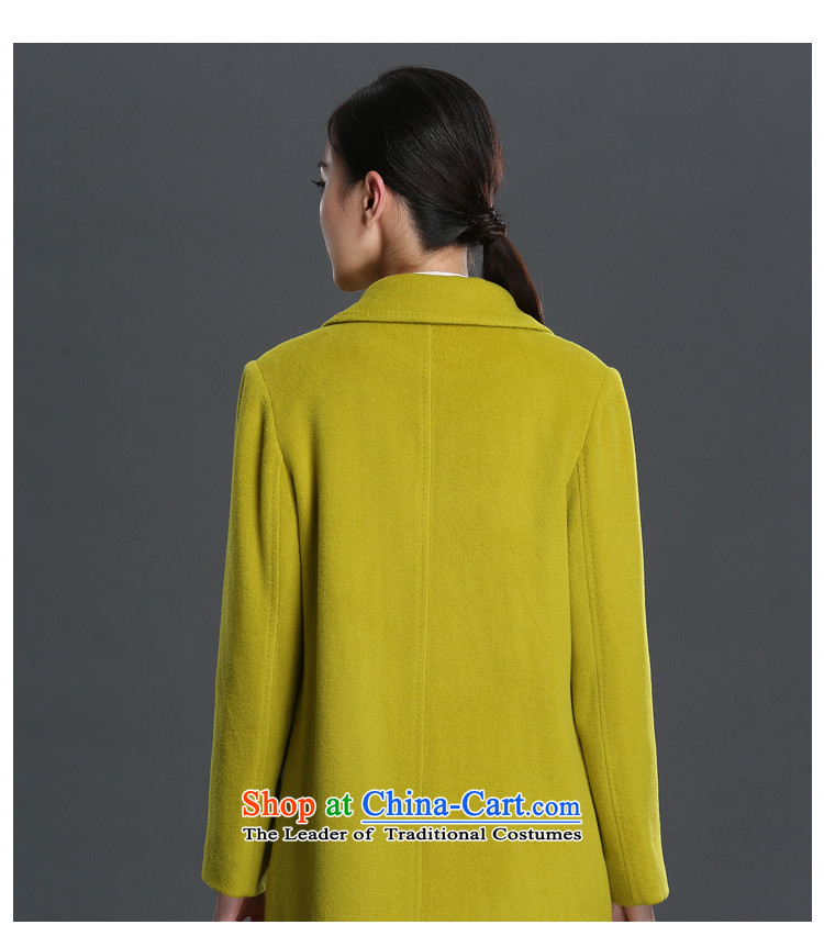 Non-cashmere overcoat Kim guitar woolen coat female 2015 new winter clothing in long Sau San double-Women's gross? jacket 1511 mustard yellow M picture, prices, brand platters! The elections are supplied in the national character of distribution, so action, buy now enjoy more preferential! As soon as possible.