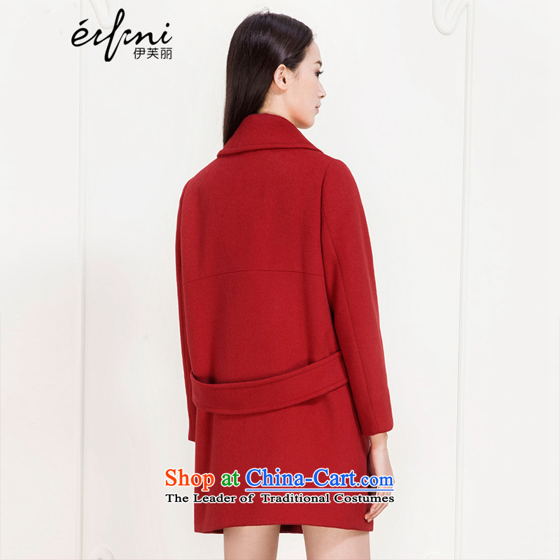 El Boothroyd autumn and winter 2015 new double-wool coat female lapel?? coats female 6580847201 gross RED M Lai (eifini, Evelyn) , , , shopping on the Internet