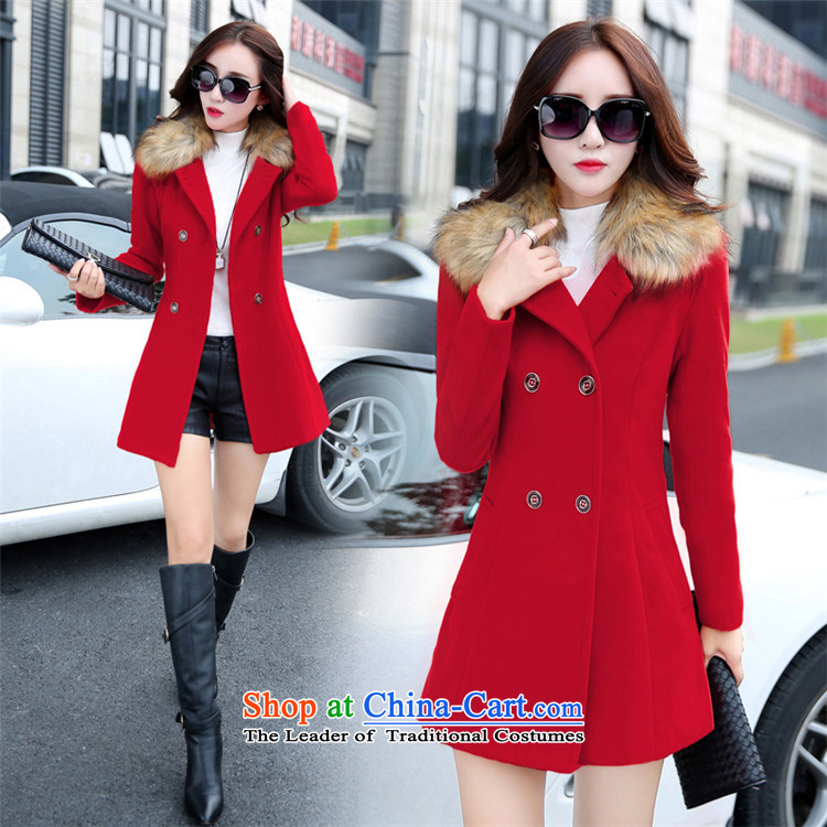 Alfa Romeo Lei 2015 autumn and winter in Korean Sau San long cashmere overcoat female jacket gross? double-video thin a wool coat 1688 Red XL Photo, prices, brand platters! The elections are supplied in the national character of distribution, so action, buy now enjoy more preferential! As soon as possible.