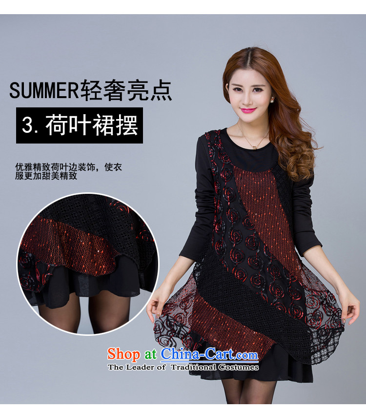 Step Yi Sorbian 2015 winter clothing new larger women with thick mm long-sleeved mother plus lint-free thick dresses B8071 wine red 3XL picture, prices, brand platters! The elections are supplied in the national character of distribution, so action, buy now enjoy more preferential! As soon as possible.