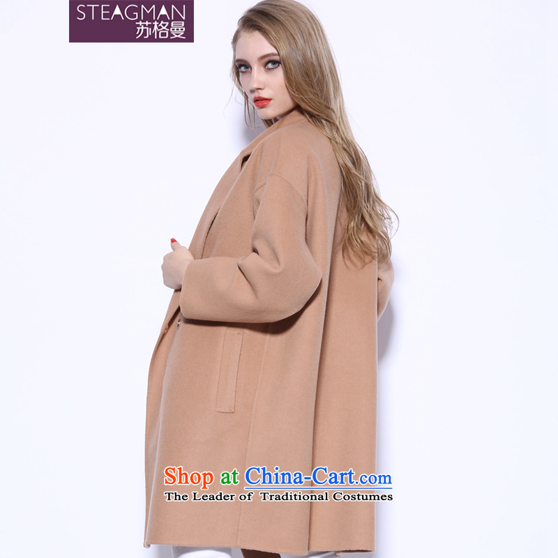 Su Ge Cayman 2015 autumn and winter new plain manual two-sided cashmere cloak? female gross in long wool coat female 80040? and color , L, Su Ge Cayman , , , shopping on the Internet