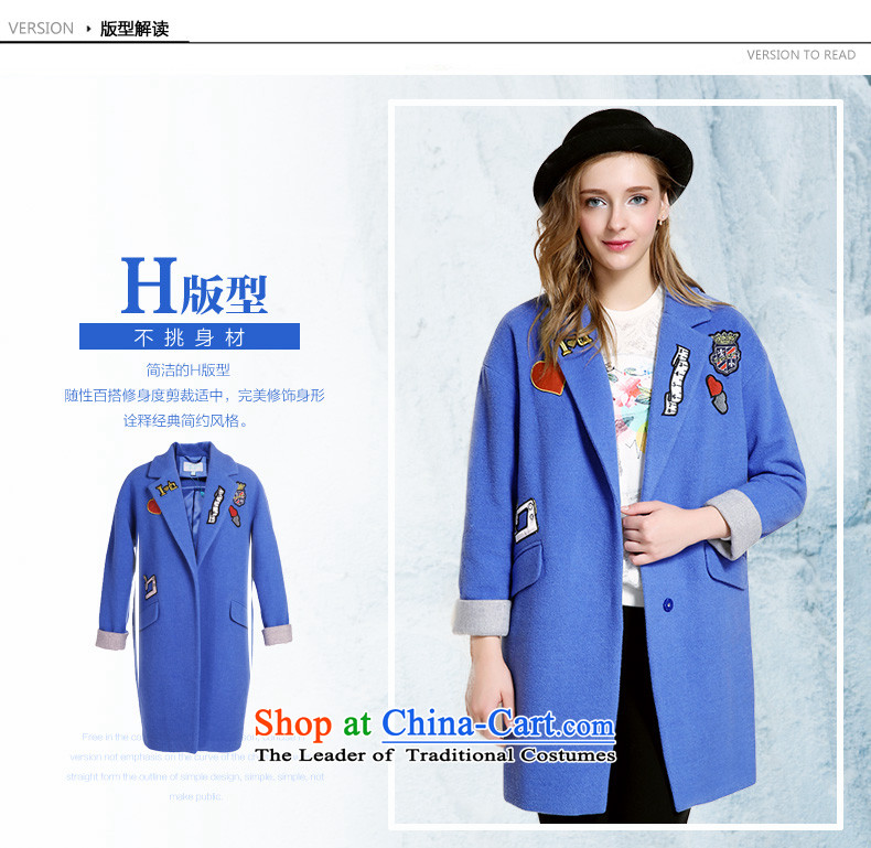 Chaplain who 2015 Fall/Winter Collections Of new women's gross? long jacket)? a wool coat-blue. 165/88A/L. picture, prices, brand platters! The elections are supplied in the national character of distribution, so action, buy now enjoy more preferential! As soon as possible.