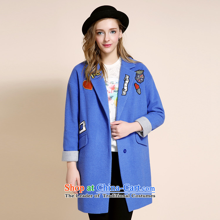 Chaplain who 2015 Fall/Winter Collections Of new women's gross? long jacket)? a wool coat-blue. 165/88A/L. picture, prices, brand platters! The elections are supplied in the national character of distribution, so action, buy now enjoy more preferential! As soon as possible.