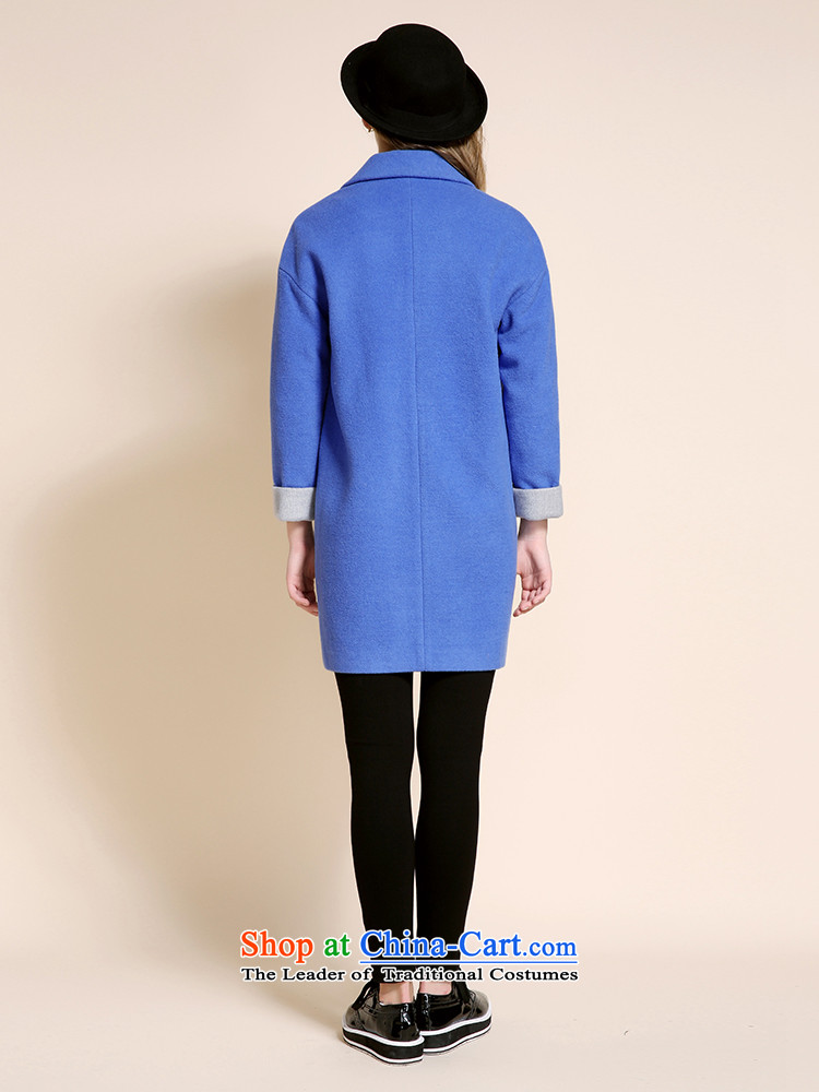 Chaplain who 2015 Fall/Winter Collections Of new women's gross? long jacket)? a wool coat-blue. 165/88A/L. picture, prices, brand platters! The elections are supplied in the national character of distribution, so action, buy now enjoy more preferential! As soon as possible.