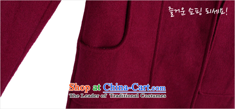 Korea has the Korean version of the Dag Hammarskjöld yi 2015 winter clothing new women's stylish solid color graphics thin foil is coin GJ4653 jacketjp wine red L picture, prices, brand platters! The elections are supplied in the national character of distribution, so action, buy now enjoy more preferential! As soon as possible.