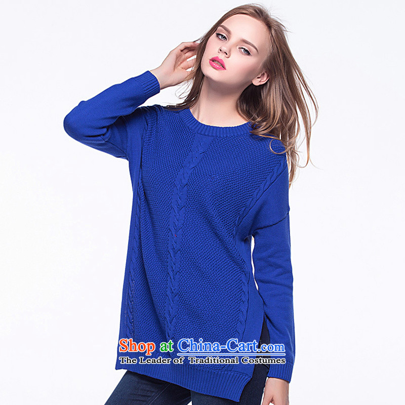 Thick mm heavy code missdonut thick girls' graphics) to increase thin Western Autumn and Winter Sweater pullovers king large dark blue 7xl,missdonut,,, shopping on the Internet