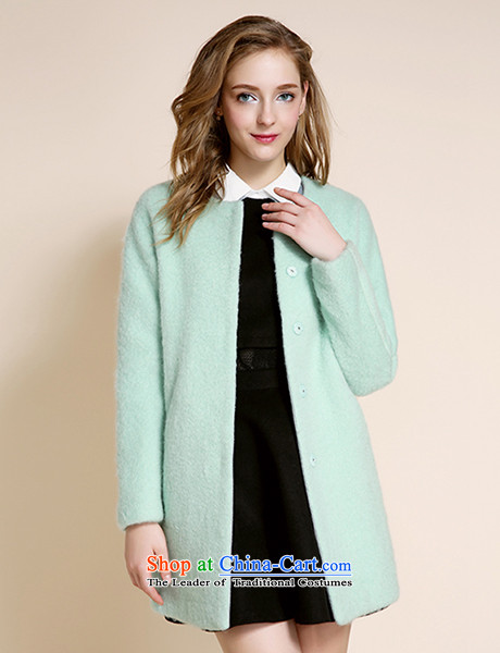 Chaplain who 2015 winter clothing new women's stylish pure color Long Neck Jacket? gross straight?. 155/80A/S. coats water green picture, prices, brand platters! The elections are supplied in the national character of distribution, so action, buy now enjoy more preferential! As soon as possible.