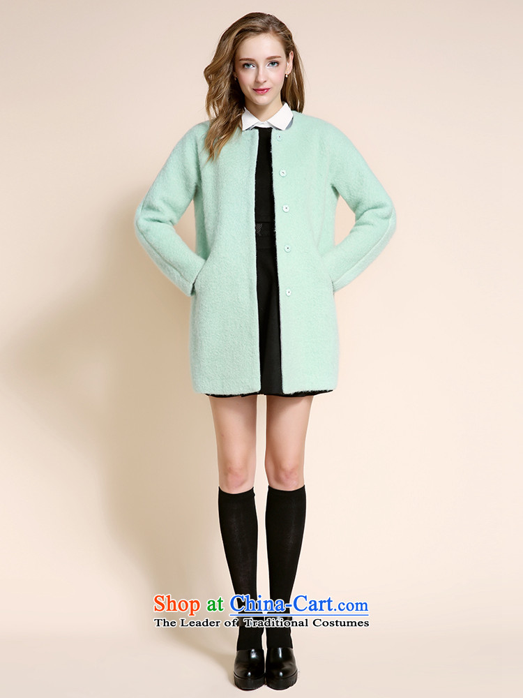 Chaplain who 2015 winter clothing new women's stylish pure color Long Neck Jacket? gross straight?. 155/80A/S. coats water green picture, prices, brand platters! The elections are supplied in the national character of distribution, so action, buy now enjoy more preferential! As soon as possible.